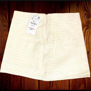 Zara White Mini Skirt